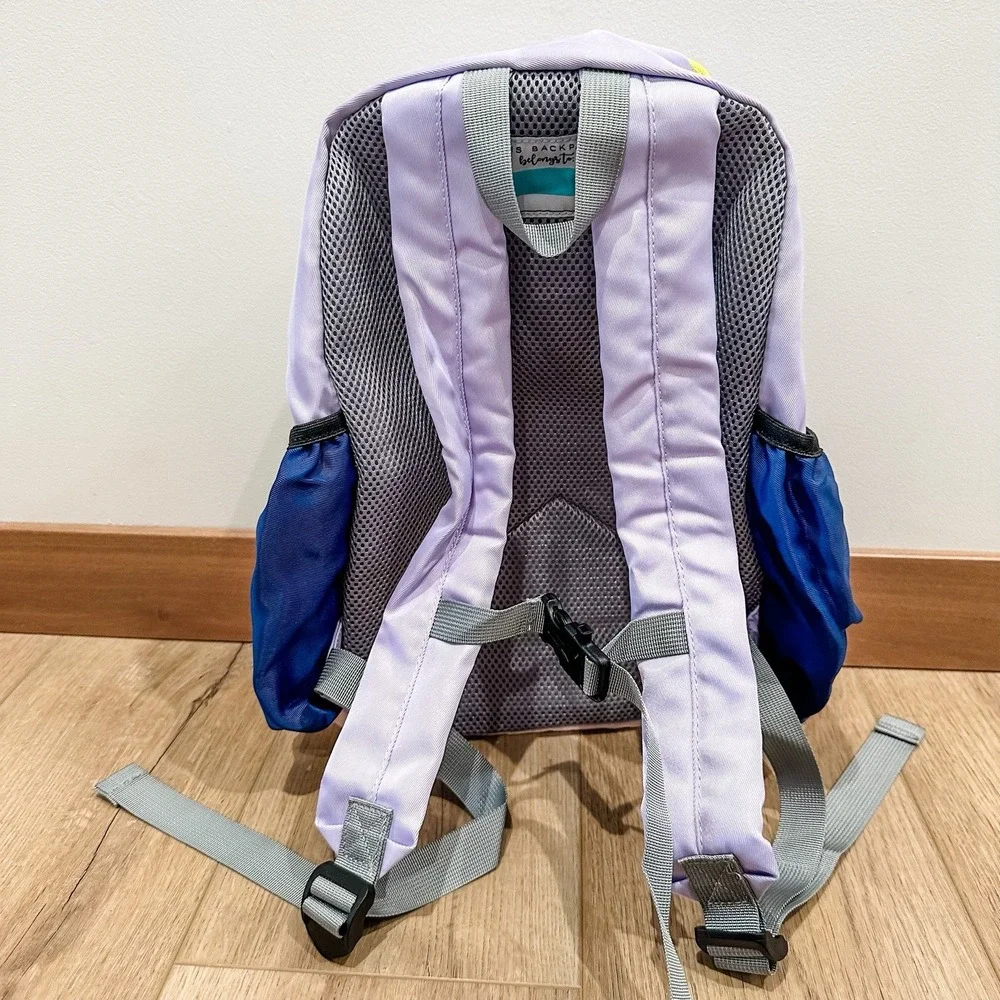 mibasies Kids Backpack Girls‎ lavender light pink navy blue and yellow